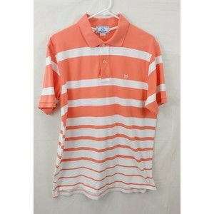 Southern Tide Sport Mens Polo Shirt Sz Medium Short Sleeve Pima Cotton Striped